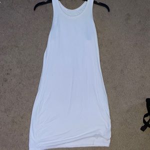 White bodycon dress